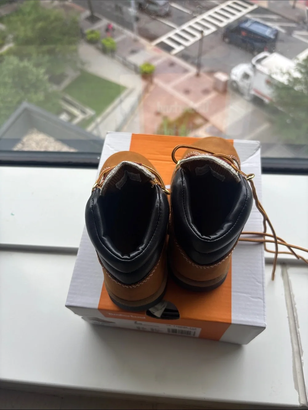 Timberland Kids Brown Wheat Lace-Up Leather Boots